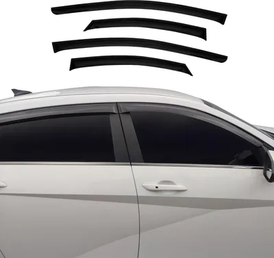 Immagine prodotto di 4x paravento parapioggia per Hyundai Elantra 2020-2025 acrilico scuro