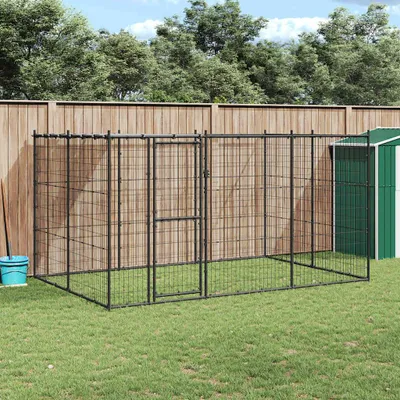 Immagine prodotto di Cuccia per cani da esterno con tetto in acciaio 7,26 m²