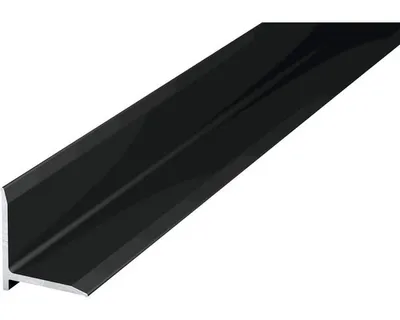Produktbild von Abschlussprofil Aluminium Schwarz lackiert 13x13x1000 mm