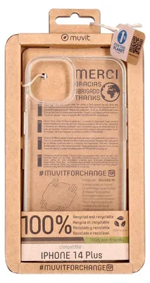 Imagen del producto de Funda de silicona transparente para Apple iPhone 14 Plus de Muvit