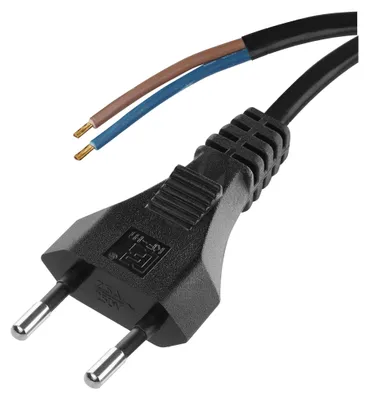 Flexo šňůra PVC 2x 0,75mm2, 5m, černá
