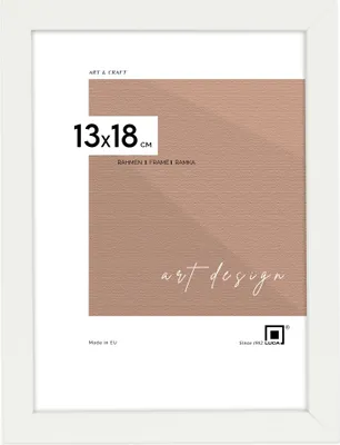 Produktbild von LUCA® Frames, FDM, Bilderrahmen, Farbe Weiß, 13x18 cm