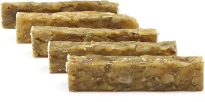 Produktbild von DOGBOSS 100% Natur Kauriegel, Hundeleckerli, gesunder Hundesnack, Rinderhaut mit Pansen, 5 Stück 12 cm