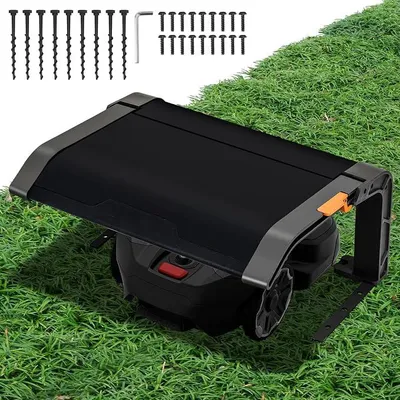 Produktbild von Klappbare Überdachung für Rasenmäherroboter Garage mit Dach und Schutzabdeckung gegen Witterungseinflüsse, 72x56x36cm groß