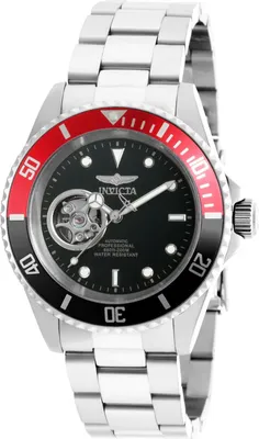 Zdjęcie produktu dla Invicta Pro Diver 20435 Zegarek Męski - Mechanizm Automatyczny - Stal Nierdzewna z Tarcza Czarną - 40 mm