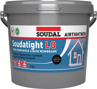 Zdjęcie produktu dla Soudal Soudatight LQ czarna płynna membrana 4,5kg