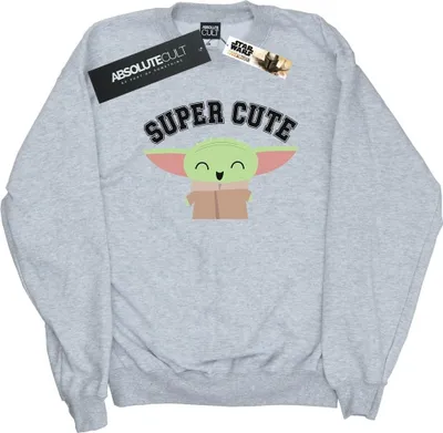 Produktbild von Star Wars - "The Mandalorian Super Cute" Sweatshirt für Herren BI46531 (M) (Grau)