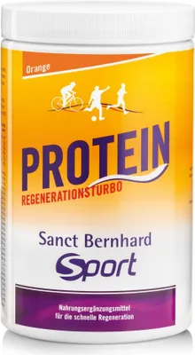 Produktbild von Sanct Bernhard Sport Protein Regenerationsturbo–725g-Dose, Orange