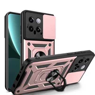 Two phone cases are shown, one standing and one lying down, against a white background.