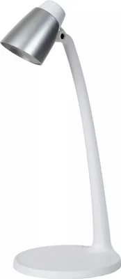 Image de Lampe de bureau blanc argent spot LED 4.5W Ludo Lucide