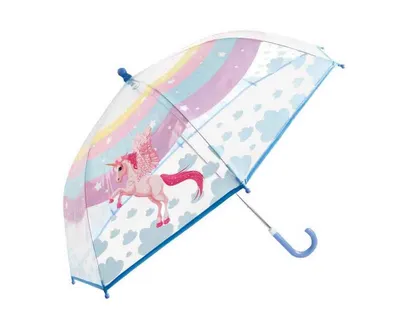 Produktbild von Kinder-Regenschirm transparent Einhorn - bb-Klostermann 53104 -