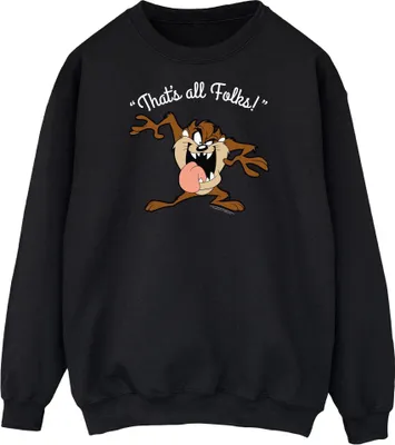 Produktbild von Looney Tunes - "That´s All Folks" Sweatshirt für Herren BI2181 (S) (Schwarz)