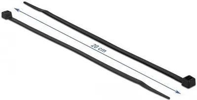 Produktbild von DELOCK Kabelbinder kälteresistent L 200 x B 4,8 mm schwarz