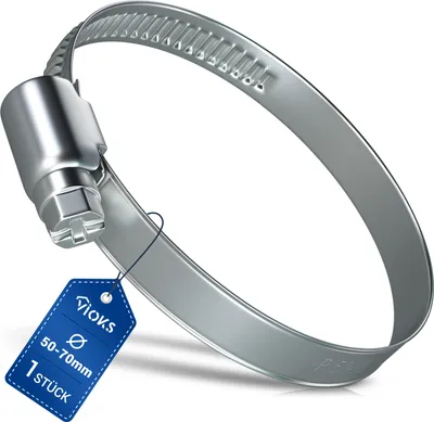 Produktbild von Schlauchklemme 50-70mmØ Schelle 9mm Bandbreite für Waschmaschine Spülmaschine