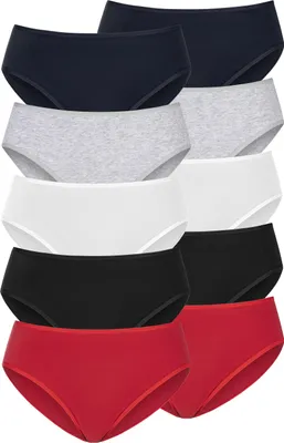 Produktbild von PETITE FLEUR Jazz-Pants Slips rot, schwarz, weiß, grau-meliert, navy Größe 40/42
