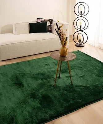 Produktbild von Unyqoos® Velours-Teppich Flair Jade 160×230 cm – Polypropylen Soft‑Touch, 20 mm Flor, 2600 g/m²
