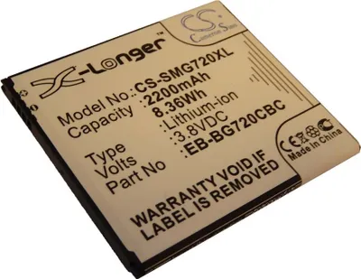 Produktbild von vhbw Akku Ersatz für Samsung EB-BG720CBC für Handy Smartphone Telefon (2200 mAh, 3,8 V, Li-Ion)