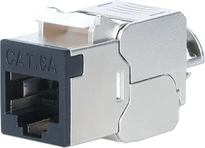 Immagine prodotto di Intellinet 791298 INTELLINET Cat6a 10G STP Keystone-Modul schwarz