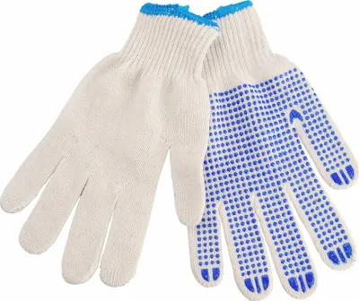 Produktbild von Extol Craft (99708) bavlněné s PVC terčíky na dlani, velikost 10