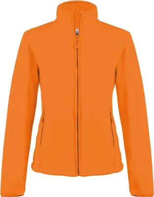Produktbild von Kariban Damen Fleece Jacke Micro Fleecejacke Windjacke Winterjacke, Größe:L, Farbe:Orange