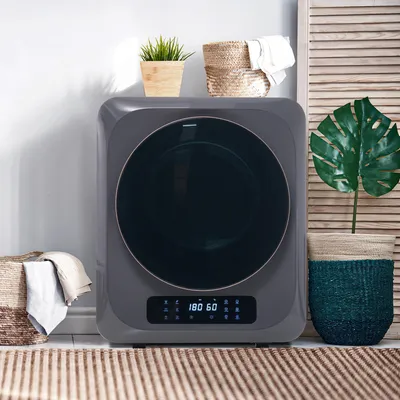 Produktbild von Sweiko Abgastrockner, Edelstahltrockner, 3 kg, tatsächlich bis zu 4 kg, 850 W, Mehrfachfiltration, 6 Programme, 6 Funktionen. Überhitzungsschutz, Wandmontage ]