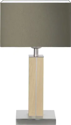 Produktbild von Dana Q Quadra Tischlampe Asteiche natur Baumwolle taupe