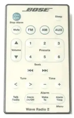 Produktbild von Fernbedienung, geeignet für das BOSE WAVE-RADIO-II