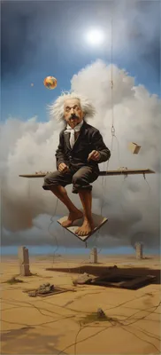 Produktbild von Türtapete Türposter Schwebende Gedanken - Größe: 93 x 205 cm