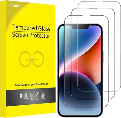 Produktbild von iPhone 14 6,1 Zoll JETech Full Screen Schutzfolie 9H HD Klar 3 Stück
