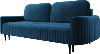 Produktbild von MIRJAN24 Schlafsofa Vena, Couch mit Schlaffunktion und Bettkasten, Freistehendes 3 Sitzer Polstersofa, Sofagarnitur (Farbe: Velluto 11)