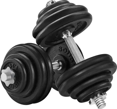 Produktbild von SONGMICS Hanteln, Hantelset aus Gusseisen, 60 kg, verstellbar, für Männer und Frauen, Workout, Fitnesstraining, Gewichtheben für Zuhause, Fitnessstudio, schwarz SYL60BS