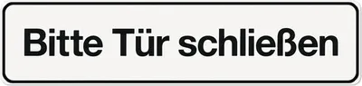 Produktbild von Klebeschild Bitte Tür schließen" 200x48 mm"