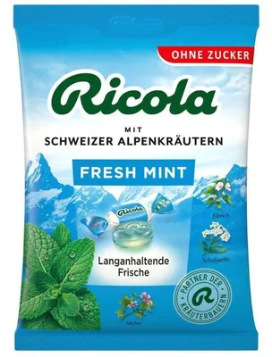 Produktbild von Ricola Fresh Mint ohne Zucker 75g