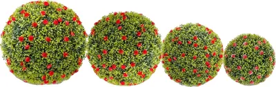 Produktbild von Künstliche Blumenbälle, langlebiges PE-Material, einfach aufzuhängen, Rot-a, 52cm