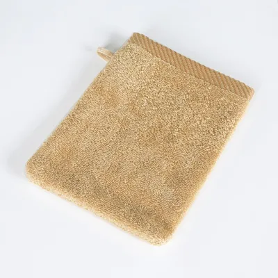 Produktbild von 8 er SET BEIGE WASCHHANDSCHUH 500g/m² 100% BAUMWOLLE 15x21