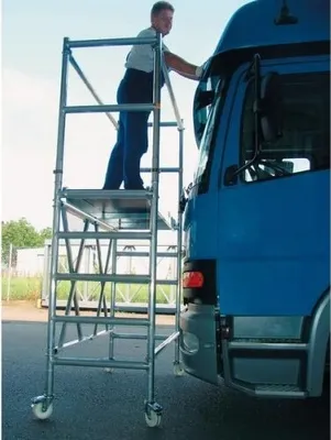 Produktbild von Guenzburger Steigtechnik Klappgerüst 0.75 x 1.80 m mitAusbaueinheit Plattformhöhe 1.54 115601