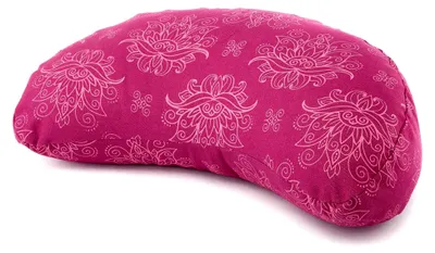 Produktbild von Yogi Mond Meditationskissen | Maharaja Kollektion | Halbmond Yogakissen mit Buchweizenfüllung | Bezug aus 100% Baumwolle | Kissen für Yoga und Meditation