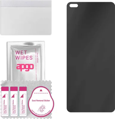 Produktbild von apgo Hybrid Privacy Schutzglas, Matt, kompatibel mit Realme X50T, Anti-Spy, toller Ersatz für Hartglas, kratzfester Displayschutzglas, Displayschutz, Full Glue