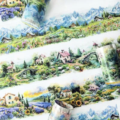 Produktbild von Set mit 3 Washi-Tape-Aufklebern für Scrapbooking