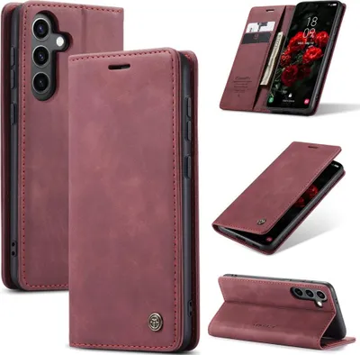 Produktbild von Samsung Galaxy S25 Hülle - CaseMe 013 Klapphülle - Bordeaux