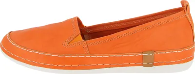 Produktbild von Andrea Conti Damen Slipper Leder Stretcheinsatz Doppelnaht lässig 0024819, Größe:38 EU, Farbe:Orange