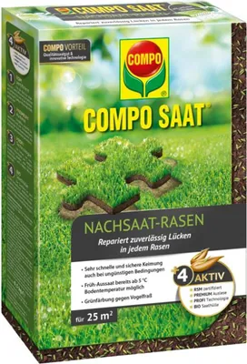 Produktbild von COMPO SAAT® Nachsaat-Rasen 500 g für ca. 25 m²