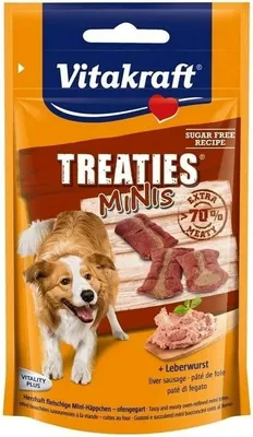Produktbild von VITAKRAFT TREATIES MINIS Leber Hundeleckerli 48g