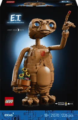 Productafbeelding van LEGO Ideas E.T. de buitenaardse - Modelbouw voor volwassenen, inclusief een alien-figuur, kunstplanten en een lichtsteen - Nostalgisch cadeau voor liefhebbers van sciencefictionfilms - 21370