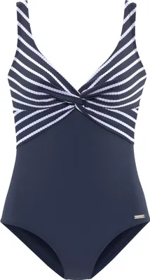 Produktbild von LASCANA Badeanzug marine-weiß Größe 42 Cup C