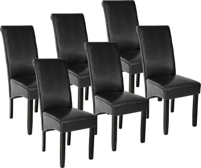 Produktbild von tectake® Esszimmerstuhl gepolstert mit Kunstlederbezug 44 x 63 x 106 cm