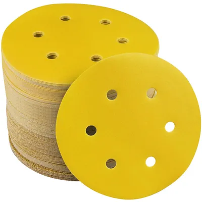 Productafbeelding van 60 stuks schuurpapier 150 mm klittenband, 6 gaten, voor excentrische schuurmachines