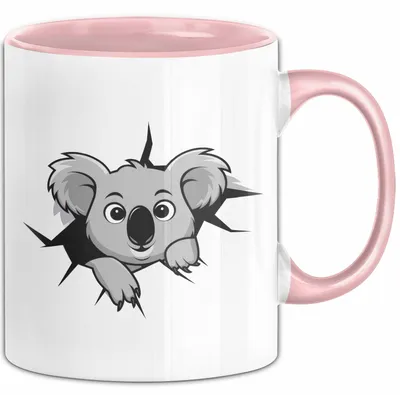 Produktbild von Koala Tierliebhaber Tasse Geschenk Lustige Geschenkidee Spruch (Rosa)