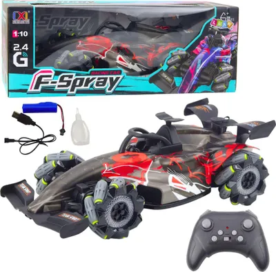 Image de Racer Rc télécommandé 1:10 Lumières Sons Vapeur Rouge