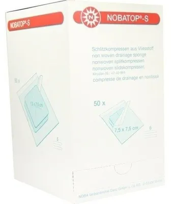 Produktbild von NOBATOP S Kompressen 7,5x7,5 cm steril